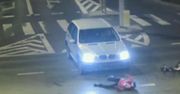 Kierowca BMW wymusił pierwszeństwo na rowerzystce
