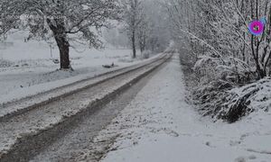 Atak zimy w Małopolsce. Aż chwyciła za telefon i zaczęła nagrywać