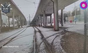 Kuriozalne nagranie z Łodzi. Obraziła się na motorniczego