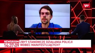 Jak ognia unika słowa "protest". Mówi o "konferencji"