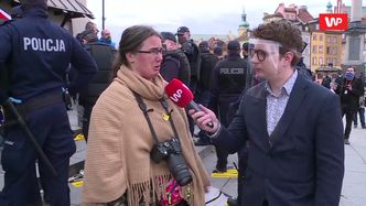 Protest w Warszawie. "Przyjechałam po pracę i chleb"