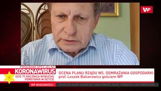 Koronawirus w Polsce. Balcerowicz: w Polsce mamy mętne komunikaty