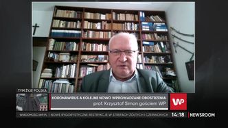Ograniczenia w sklepach i gastronomii. Prof. Simon nie gryzie się w język