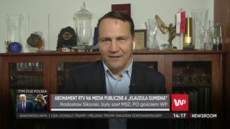 Radosław Sikorski nie zapłaci abonamentu. "Sumienie mi nie pozwala"