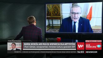 Afera z pieniędzmi dla artystów. Piotr Gliński się tłumaczy