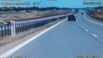 Ponad 200 km/h na S61. Policja pokazała nagranie