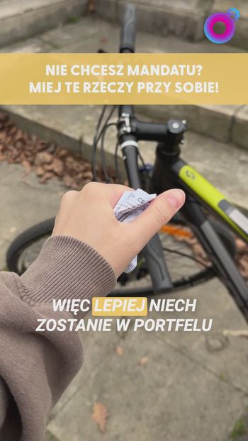 Lepiej mieć te rzeczy przy rowerze. Dzięki temu unikniesz mandatu