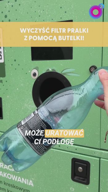 Wystarczy butelka na kaucję. Sprytny patent przy czyszczeniu filtra pralki