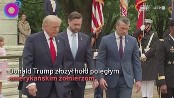 Trump na cmentarzu narodowym. "Nigdy nie będzie broni jądrowej w Iranie"
