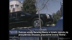 Limuzyna Baracka Obamy utnęła w Izraelu