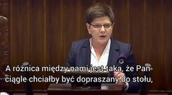 Wotum nieufności. Beata Szydło odpowiada Grzegorzowi Schetynie