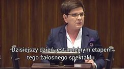 Wotum nieufności. Premier Szydło rozlicza opozcyję