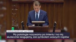 Błaszczak do PO o ośmiorniczkach i miotle