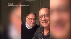 Tom Hanks śpiewa "Sto lat" dla Polki, która ofiarowała mu malucha