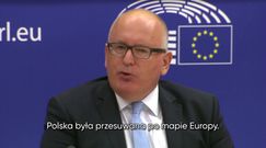 Timmermans groził Polsce? Sprawdzamy