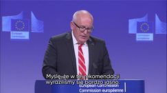 Timmermans: KE daje Polsce miesiąc na zmiany i rozwiązanie problemów
