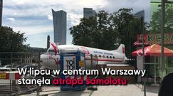 Samolot w centrum Warszawy. Właściciel działki: "Chcę im zohydzić ten plac"