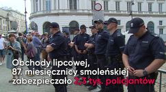 Straż, barierki i policja Miesięcznice smoleńskie kiedyś i dziś