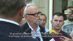 'Trzymałem posła Kaczyńskiego za pośladki, aby nie zgniótł karku niepełnosprawnej"