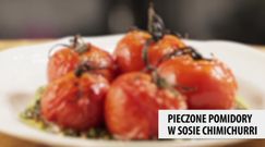 Pieczone pomidory z sosem chimichurri