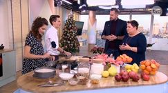 Wieża z ptysiów z karmelem i czekoladą