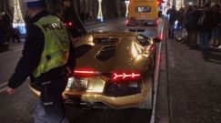 Lamborghini Aventador rozbite w Warszawie 
