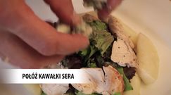 Sałatka z kurczakiem, gorgonzolą i gruszkami