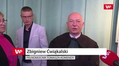 Zbigniew Ćwiąkalski milczeniu Tomasza Komendy