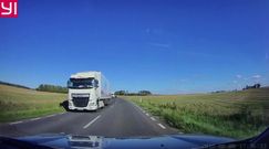 Niebezpieczny manewr na drodze. Wszystko uchwyciła kamera samochodowa