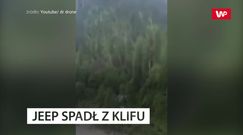 Jeep spadł z klifu