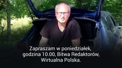 "Bitwa Redaktorów". Zaprasza Paweł Lisicki z bagażnika samochodu