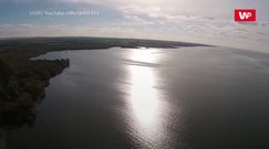 Poroże prehistorycznego ssaka w jeziorze