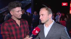 Borys Szyc na premierze "Serce nie sługa". Czy daje miłosne rady kolegom?