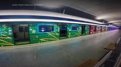 Świąteczne metro na torach