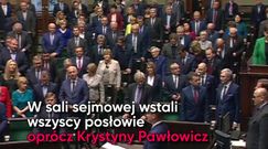 Sejm uczcił śmierć Piotra S. Tylko Krystyna Pawłowicz się wyłamała