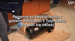 Z pozoru to zwykła butla z gazem. Policjanci nie dali się zwieść