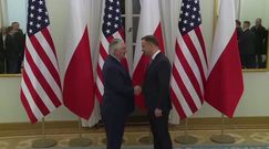 Rex Tillerson w Polsce. Spotkanie z prezydentem