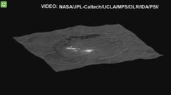 Zdjęcia niezidentyfikowanych plam na powierzchni planety Ceres 