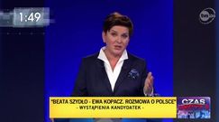 Beata Szydło podczas debaty