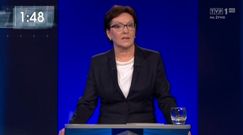 Ewa Kopacz podczas debaty