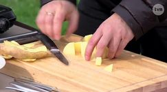 Krewetki z pietruszką i puree ziemniaczanym