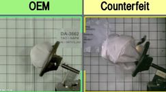 Podrabiane airbagi vs. oryginalne