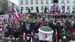 Marsz poparcia PiS. "Być może jadą po bandzie, ale w dobrym kierunku"