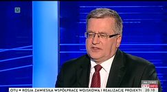 Bronisław Komorowski: też mogliśmy liczyć ołówki