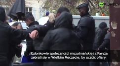 Paryscy muzułmanie oddali hołd ofiarom zamachów