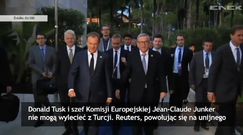 Kłopoty Tuska i Junckera w Turcji - wylatuje po nich samolot z Brukseli