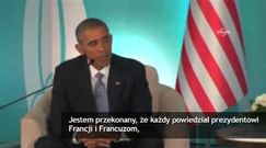 Obama o zamachu w Paryżu: "Zabójstwo niewinnych ludzi w imię pogmatwanej ideologii"