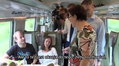 Kopacz jedzie Pendolino i zaczepia pasażerów