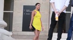 Irina Shayk pozuje w żółtej mini!