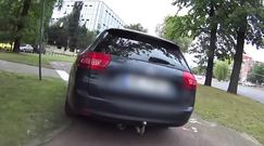 Jechał citroenem po ścieżce rowerowej